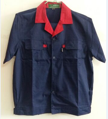 镶红领夏装短袖