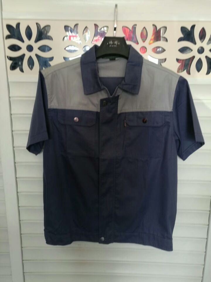 镶灰色夏装短袖