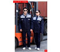 全工艺纱卡棉服灰蓝7160