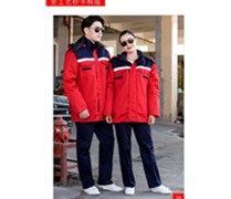 全工艺纱卡棉服大红7160